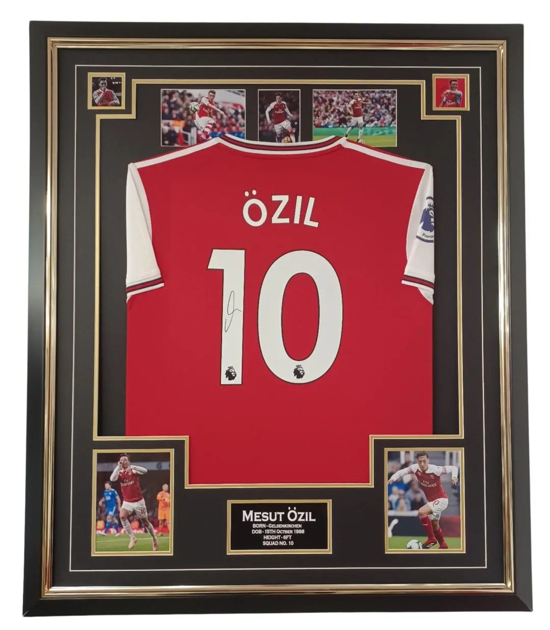 Mesut Ozil Arsenal Signed Football Shirt  Poster - No Frame