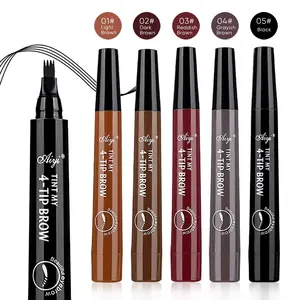 Aiyi Four-Pronged Eyebrow Pencil Four-End Long-Lasting Non-Smudged Water-Resistant Anti-Smudged Eyebrow Pencil for Versatile Application