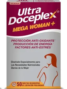 Ultradoceplex Mega Woman Edible Energy Vitamin Supplement - 50 Capsules, 1-a-Day Health & Nutrition Dietary Supplement for Women's Wellness neuro b12 forte general 10-in-1 formula Fertility energy management