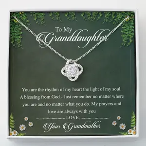 Granddaughter Necklace, Love Knots Necklace – To My Granddaughter Necklace Gifts
