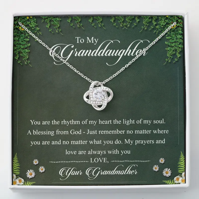 Granddaughter Necklace, Love Knots Necklace – To My Granddaughter Necklace Gifts