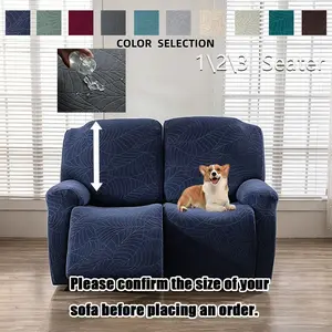 Leaf Pattern Sofa Covers, Soft Breathable Fabric, Durable Anti-Scratch, Fits Most Sofas, Ideal for Pet Owners