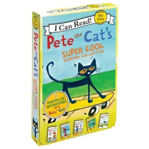 Pete the Cat's Super Cool Reading Collection: A Box of 5 I Can Read Favorites for Beginner Readers -- James Dean - Boxed Set