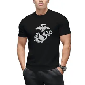 Vintage US Marine Corps Style T-Shirt, Eagle Globe Anchor Graphic Tee for Men Women, Military Veteran Apparel, US Cotton Casual Top