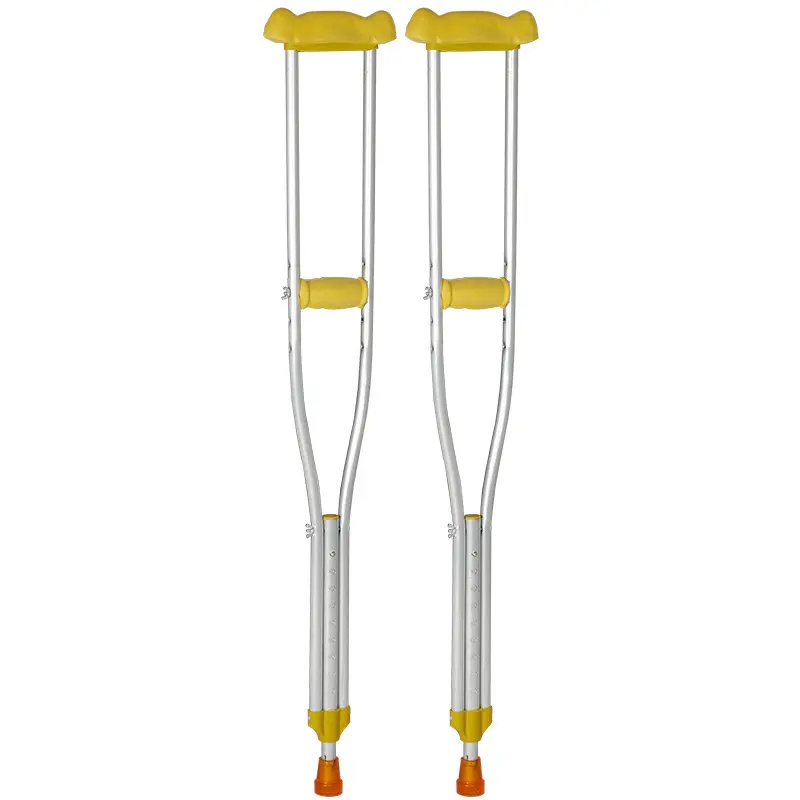 Manufacturer wholesale multi-level adjustable telescopic underarm crutches, single-section aluminum alloy stainless steel crutches, walking aids Manufacturer wholesale multi-level adjustable telescopic underarm crutches, single-section aluminum alloy stainless steel crutches, walking aids