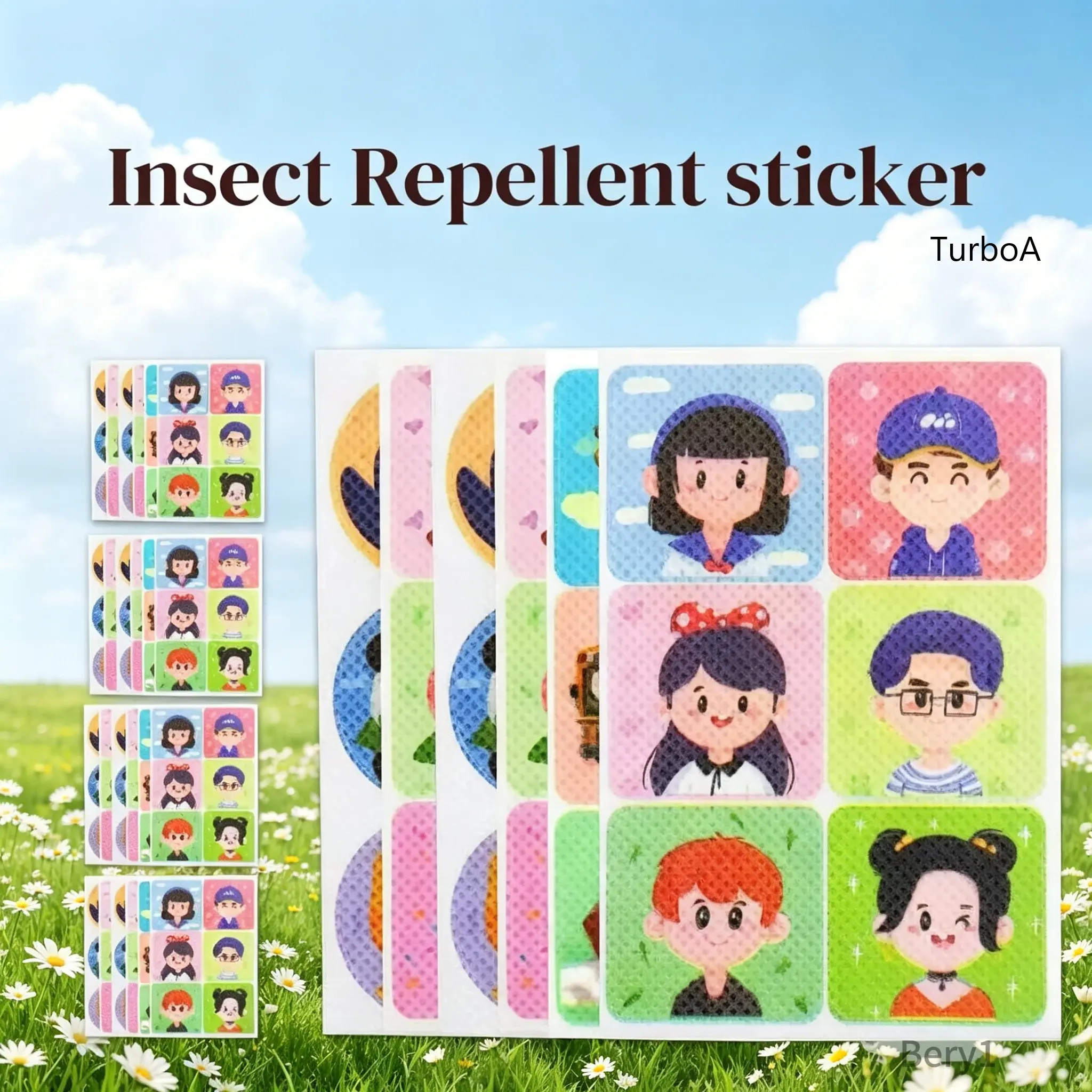 Herbal Cute Animal Print Insect Repellent Stickers - Adhesive Anti-Mosquito Patches for Clothes/Backpacks, Indoor-Outdoor Use, Up to 24 Hours Long-Lasting Effectiveness, Sealed Packaging (120/240 Counts)