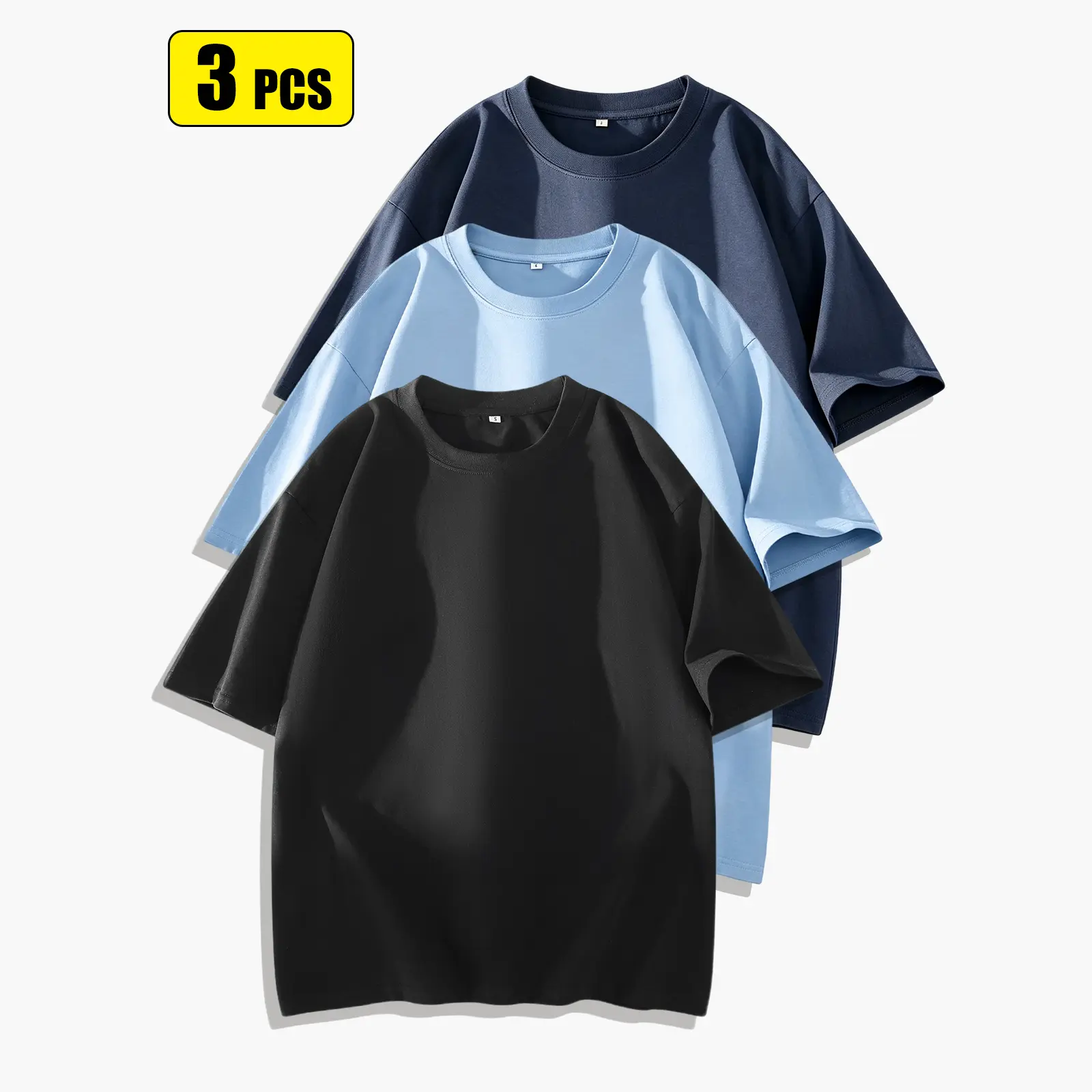 Black + Light Blue + Navy Blue