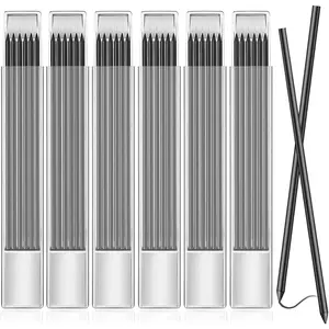 36 Pcs 2.8mm Black Pencil Lead Refills for Carpenter Mark Pencils Solid Deep Hole Mechanical Construction Pencil Replacements for Architect Woodworking Marking Scribe Tools