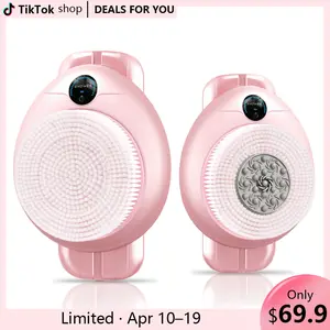 LIVEFULL Smart Wall Mounted Exfoliating Brush,Smart Electric Shower Brush for Body - Wall Mounted Back Scrubber with 3 Speeds & 360° Rotation, Rechargeable Exfoliating Brush with Soft Bristles, Hands-Free Deep Cleansing for Men & Women