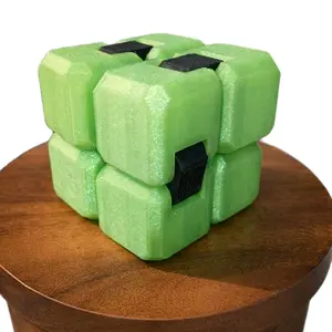 NexCube - Alien Glow - Endless Motion Fidget Cube for focus & calming - Portable & discreet design. For kids & adults!