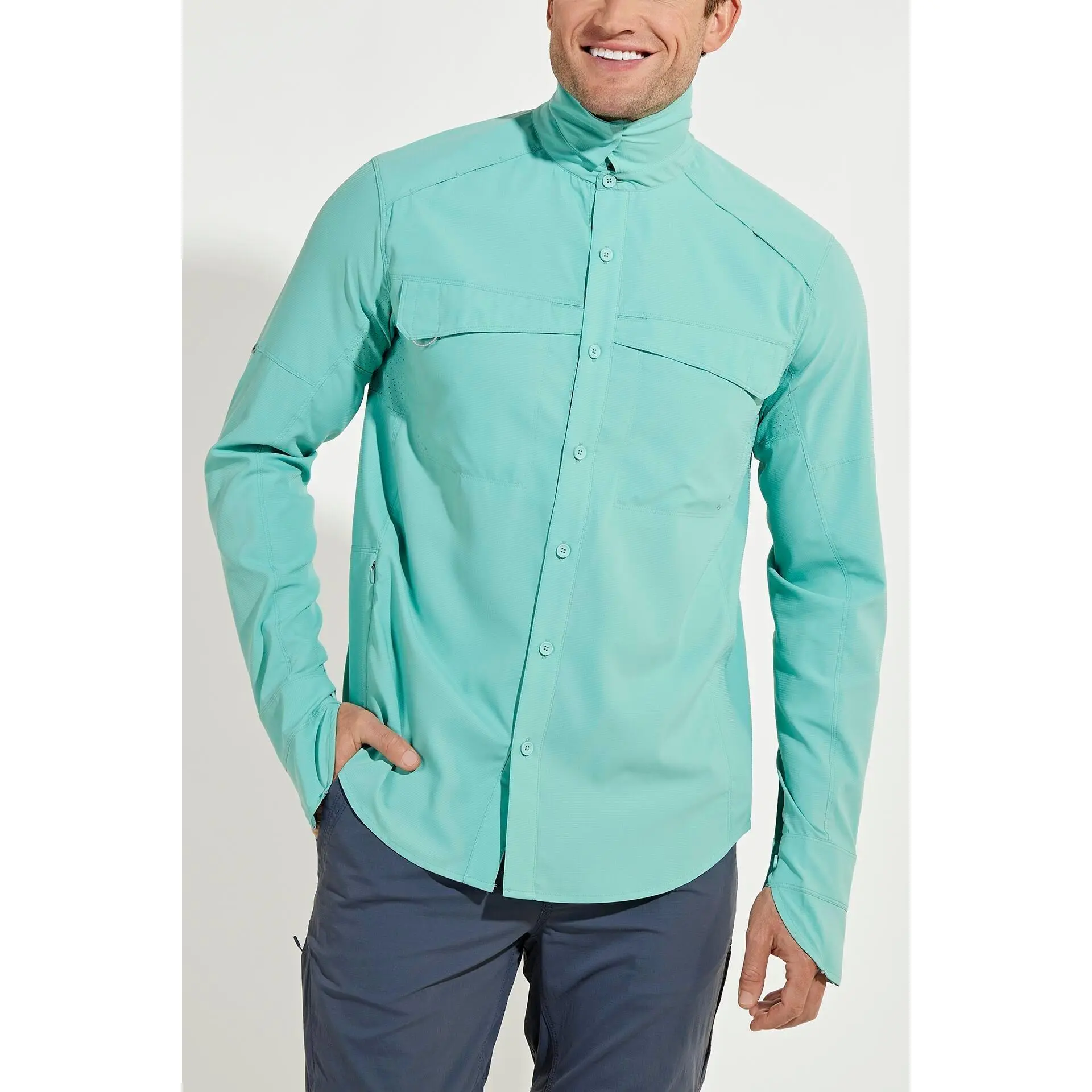 Men's Nassau Fishing Shirt | Serene Sage Men's Nassau Fishing Shirt | Serene Sage