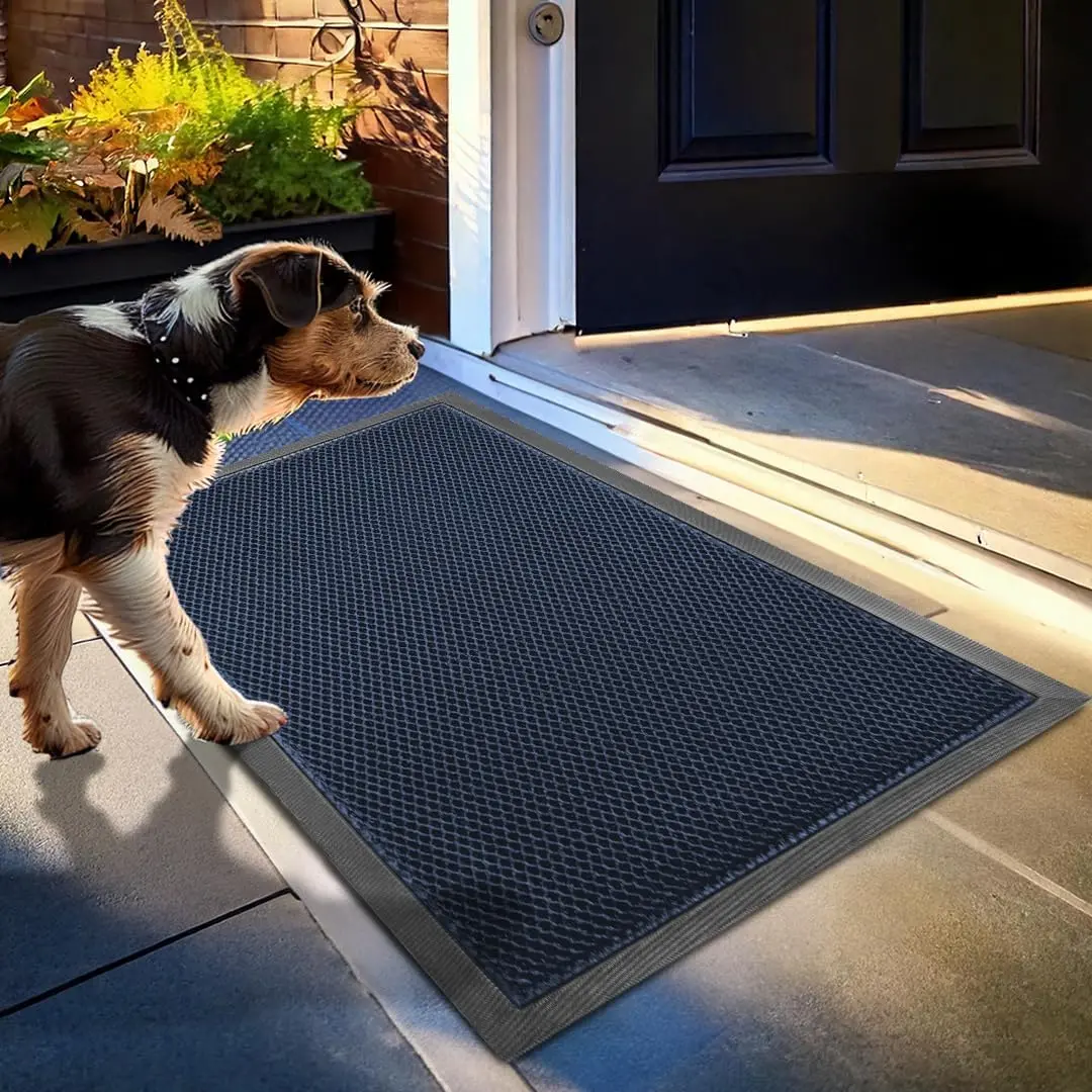 FathersDay Gifts Mesh Quick-Dry Door Mat Heavy-Duty Dirt Trapper Doormat for Outdoor & Indoor Non-Slip Low-Profile Rug for Entrance Mudroom Patio Garage Washable Durable 17"x30" TikTok Viral Home Essential Trending Mud Trapper Mat  Utility Rug summerwins