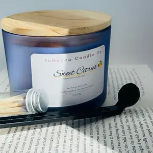 Sweet Citrus | Scented Candle| Soy & Coconut wax blend| 13.0 oz|. Cotton Wick| Eco Friendly Decor Decoration