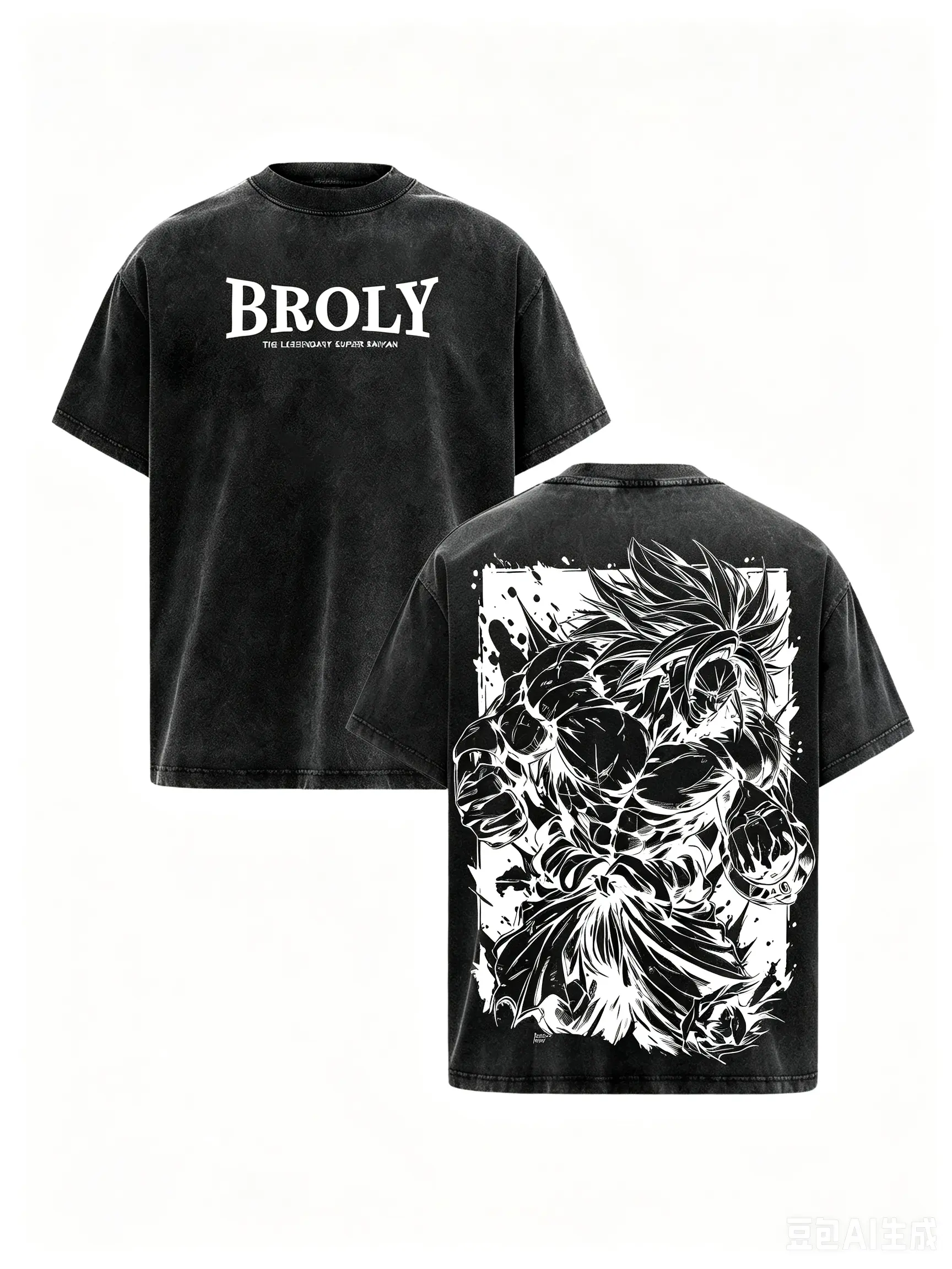 Vintage Washed Broly Anime Graphic Tee: Oversized Legendary Super Saiyan Retro Shirt. Heavy Cotton Gym Pump Cover & Streetwear Top for Men & Women. Perfect Japanese Manga Fan Gift, Y2K Casual Everyday Apparel Tops For DBZ Anime Fan Lovers Everywhere!!!