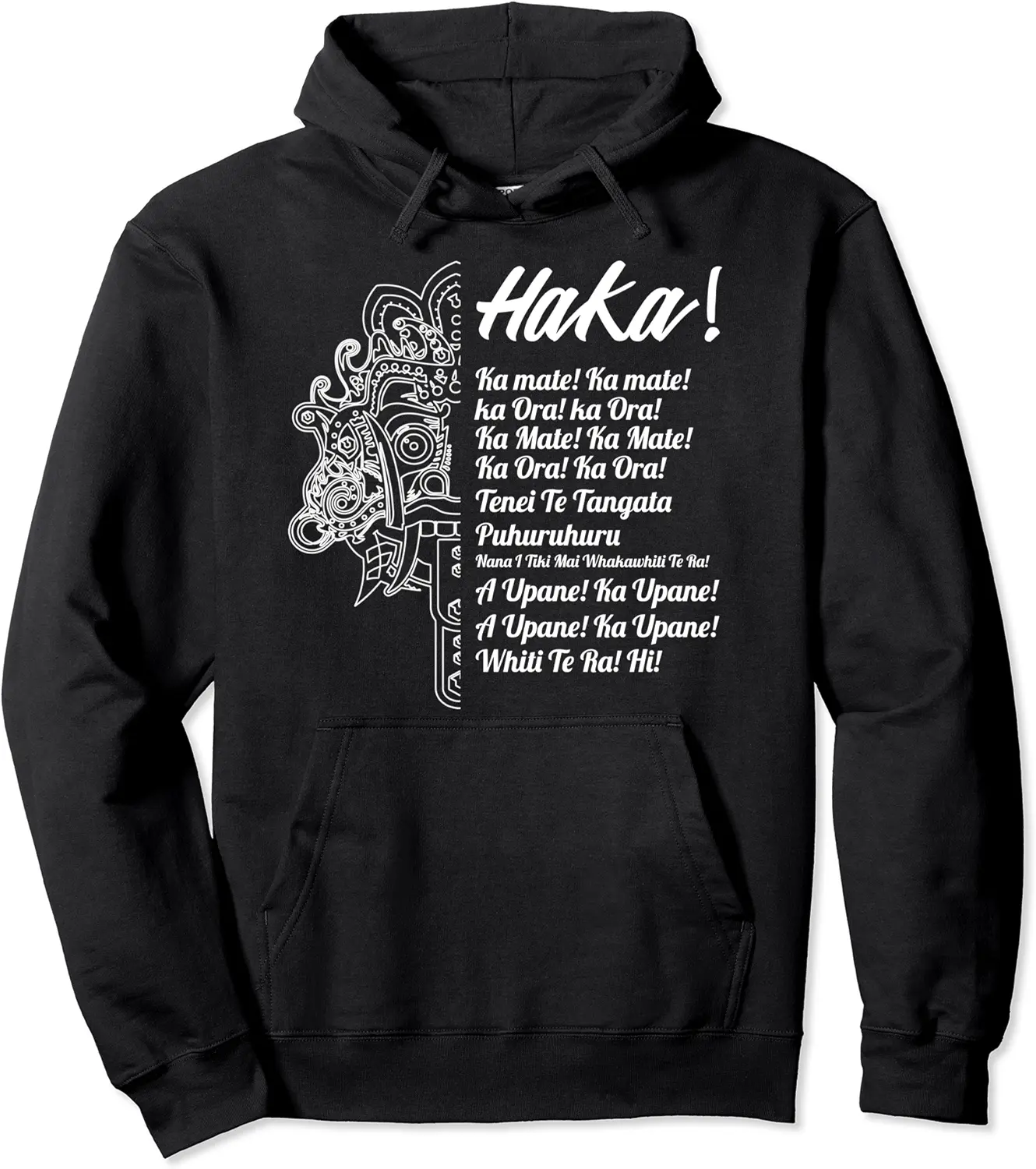 New Zealand Maori Haka Rugby Ka Mate Pullover Hoodie - Hufsakha Shop 68B0BR4PH2VJ
