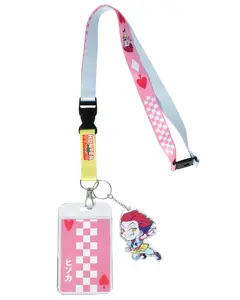 Hunter X Hunter Hisoka ID Badge Holder Breakaway Lanyard w/ Acrylic Keychain