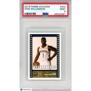 2019 Panini Stickers Zion Williamson #402 PSA 9