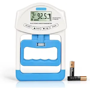 Hand Dynamometer Grip Strength Trainer - Electronic Hand Grip Strength Tester Grip Strengthener Hand Exerciser Meter Digital Hand Grip Training Gauge 198Lbs / 90Kgs