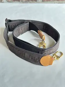 Pre-owned Louis Vuitton Nylon Small Leather Goods Jacquard Monogram Adjustable Shoulder Strap Brown 83454 2