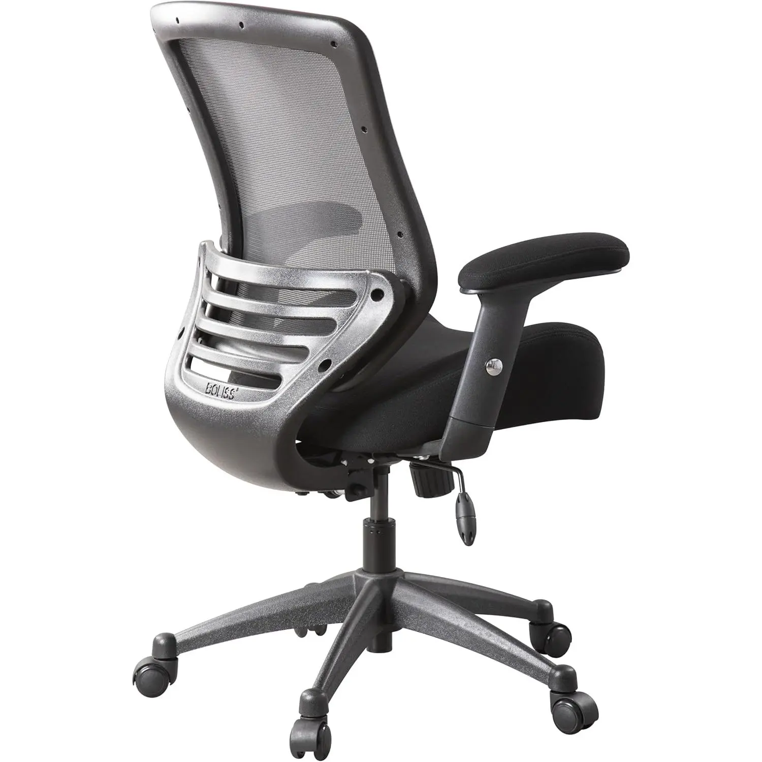 BOLISS 400lbs Mesh Ergonomic Super Soft Wide Cushion Office Computer Desk Chair Adjustable Arms(Black)