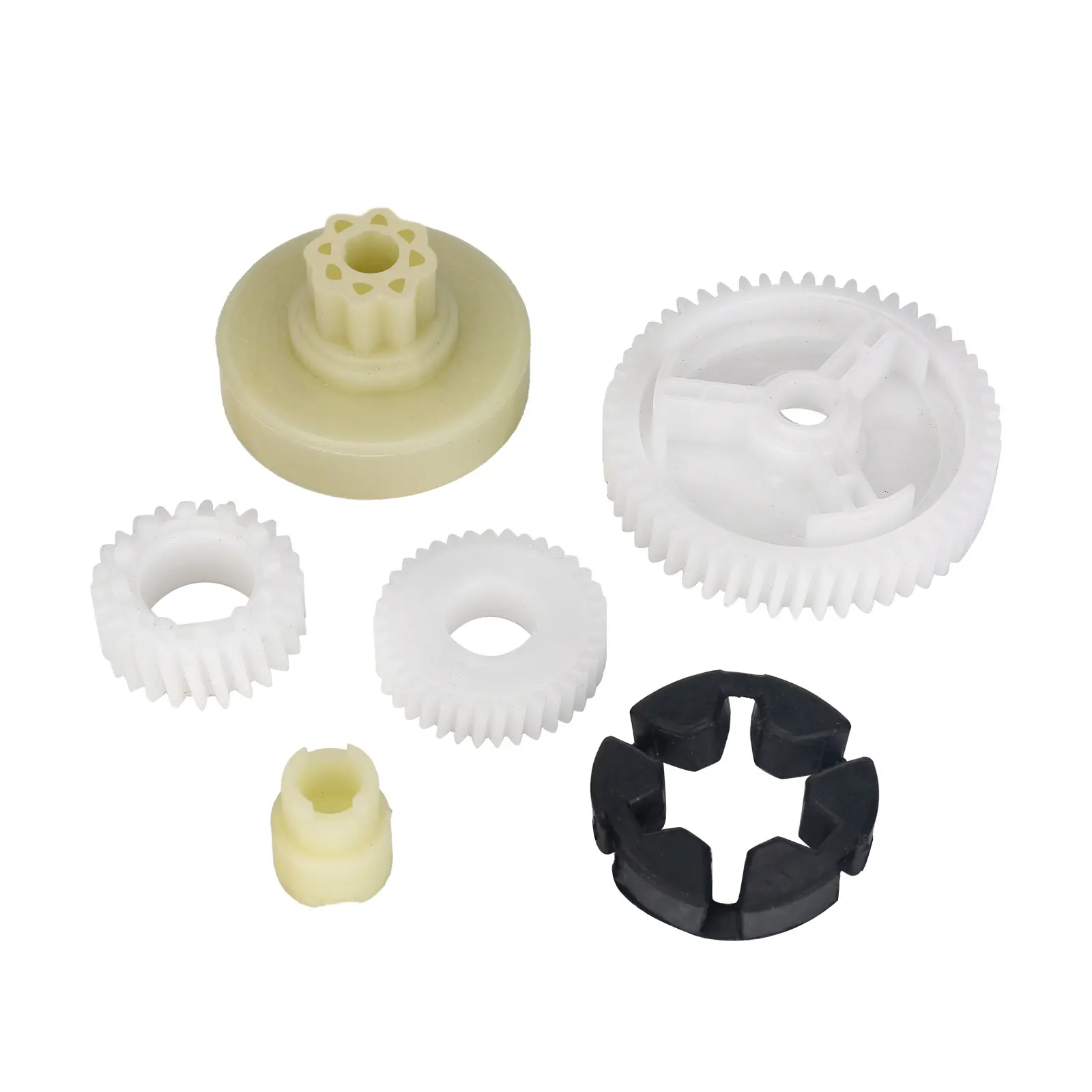 3mirrors Power Window Lift Regulator Motor Gear Repair Kit - 6 Pieces Plastic Gears, Fixes Grinding Sounds, Replacement for Mazda 3 Sport, 5, 6, CX-7, CX-9, RX-8