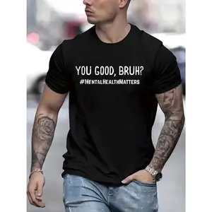 Men Casual Short Sleeve Tee 1 Pcs 100% Heavy Cotton - Comfortable Crew Neck, Soft Adorable Tees Tops