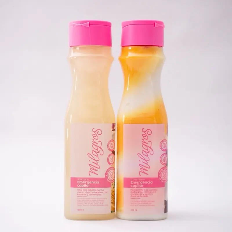 Milagros Kit Shampoo Emergencia Capilar y Tratamiento Emergencia Capilar - Shampoo And Treatment Emergencia Capilar kit 500ml