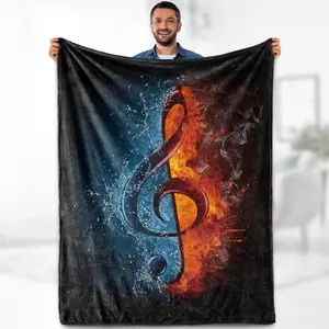 Music THemed THrow Blankets for Men Women TeacHer Adult Kids Girls Boys Music Lovers 60x80