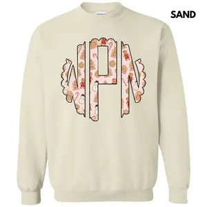 Cookie Christmas Monogram Sweatshirt 'NLB'