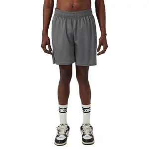 PSD Mens Charcoal Lightweight Mesh Active Shorts, Athletic Shorts with Pockets