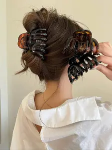 Women's Solid Color Hair Claws, Casual Versatile Hair Accessories for Daily Wear, Simple All-match Hairwear for Women & Girls, Hairpins, Claw Clips