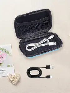 Portable Mini Storage Bag with Bowknot Decor, Waterproof Eva Hard Shell Camera Case, Shockproof Organizer for Digital Devices