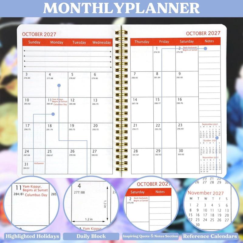 2026-2030 Monthly Planner/Calendar - January 2026 to December 2030, 5-Year Monthly Planner, Large Purple Flower Theme Cover Design Notebook, Yearly Calendar Planning, Monthly Tabs, 60-Month Calendar, 5.5 x 8.3 inches, 71 Sheets/142 Pages Thick Paper, Elas 2026-2030 Monthly Planner/Calendar - January 2026 to December 2030, 5-Year Monthly Planner, Large Purple Flower Theme Cover Design Notebook, Yearly Calendar Planning, Monthly Tabs, 60-Month Calendar, 5.5 x 8.3 inches, 71 Sheets/142 Pages Thick Paper, Elas