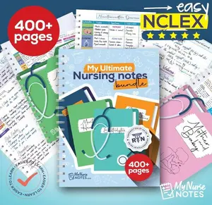Ultimate Nursing Notes Bundle for Nursing Students, Comprehensive Medical Textbook Supplement for Clinical Study & Exam Preparation