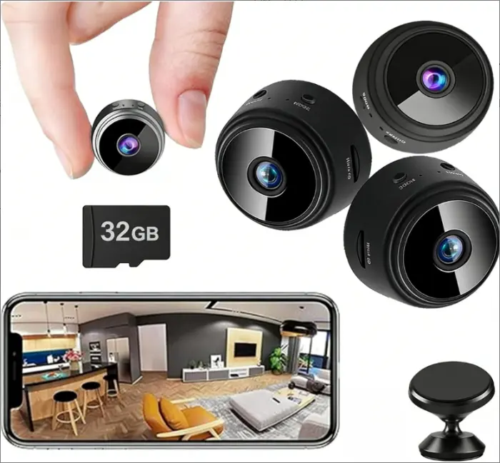 A9 Mini Wireless Security Camera 1080P HD, Indoor WiFi Surveillance Cam with Motion Detection Night Vision, Smart Home Baby Pet Monitoring Camera