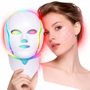 FDA Cleared Red Light Therapy, 7 Color LED Light Face Mask, Photon Skin Rejuvenation For Daily Care,USB design ,Ideal Gift For Women, Summer Gift Skincare Facial