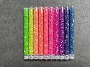 Satin Luminous Neon, Size 11/0 Seed Beads, 6” Tubes X 25 gram X 10 Colors