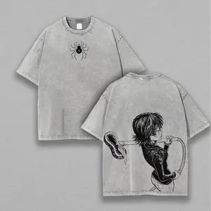valentine shirts  Shizuku Hunter X Hunter Ver 2 Blowshitsu Shirt, Phantom Troupe shirt Anime Double Printed Vintage Washed Tee Unisex Oversize Heavyweight Cotton T-shirt for Anime Fans and Lovers