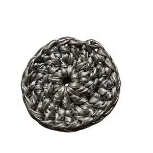 Holidays Set of 4 Silver Crochet Coasters, Perfect for Halloween and Christmas