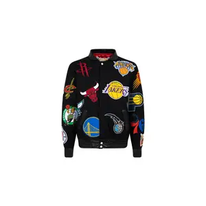 NBA Collage Wool Jacket "Black" NBA 101 BLK