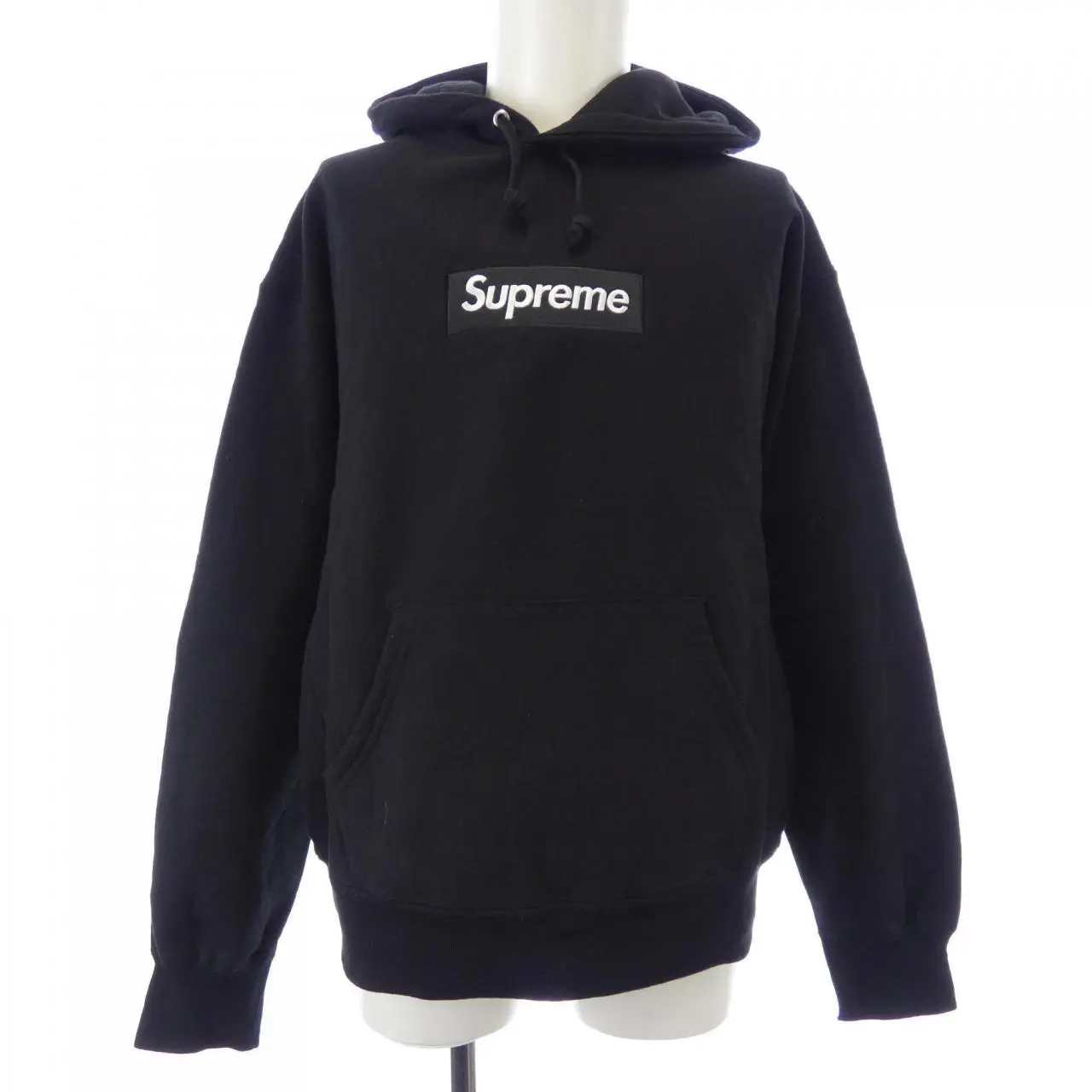 Pre-owned Supreme Cotton Small Leather Goods Box Logo Hoodie