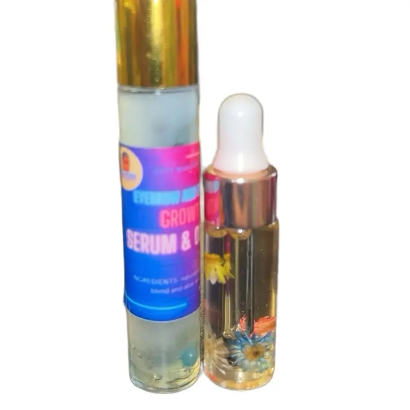 Eyebrow & eyelashes growth serum with eyebrow oil set