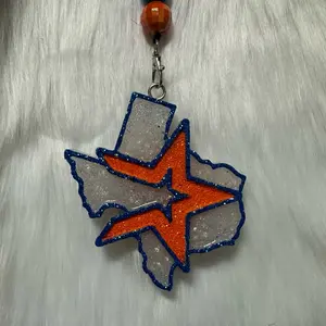 Texas Shape with Star Car Freshie