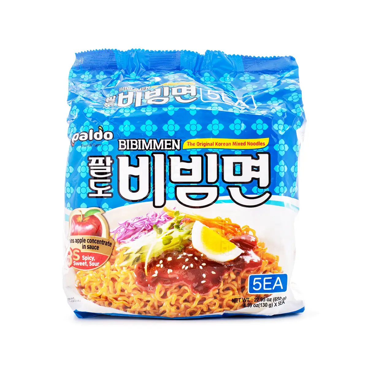 Paldo Bibim Men Instant Noodles, Spicy Korean Flavor
