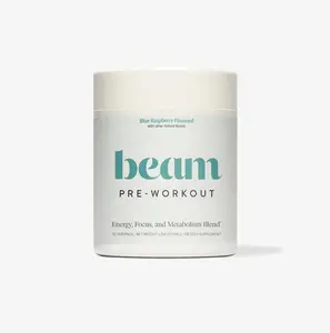 Beam Pre-Workout - Blue Raspberry Flavor - Energy Focus Endurance Blend - 20 Servings - US Product - Supplement for Fitness and Diet