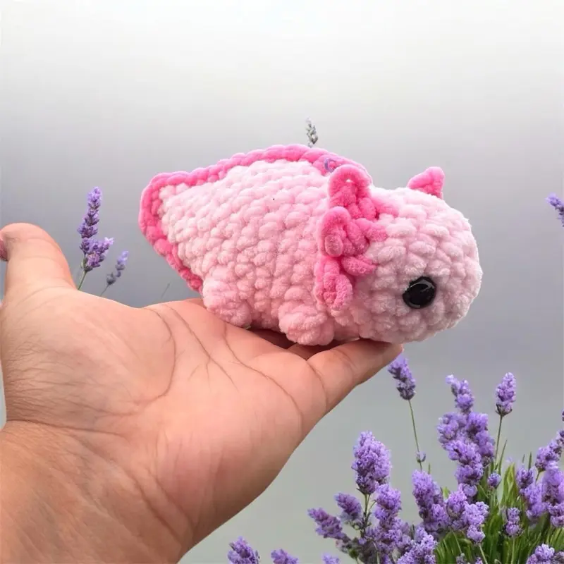 Handmade Axolotl Crochet Plushie