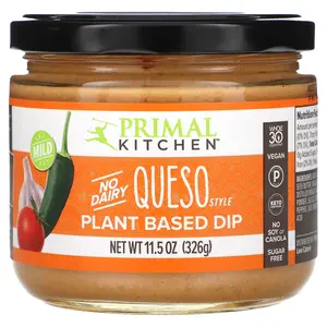 Primal Kitchen Queso Style Plant Based Dip, Mild, 11.5 oz (326 g)