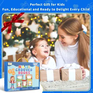 Children's Magic Grooved Handwriting Notebooks — Reusable Tracing Workbooks: Designed for repeated practice and paired with auto-fading ink. A delightful and thoughtful gift for children.