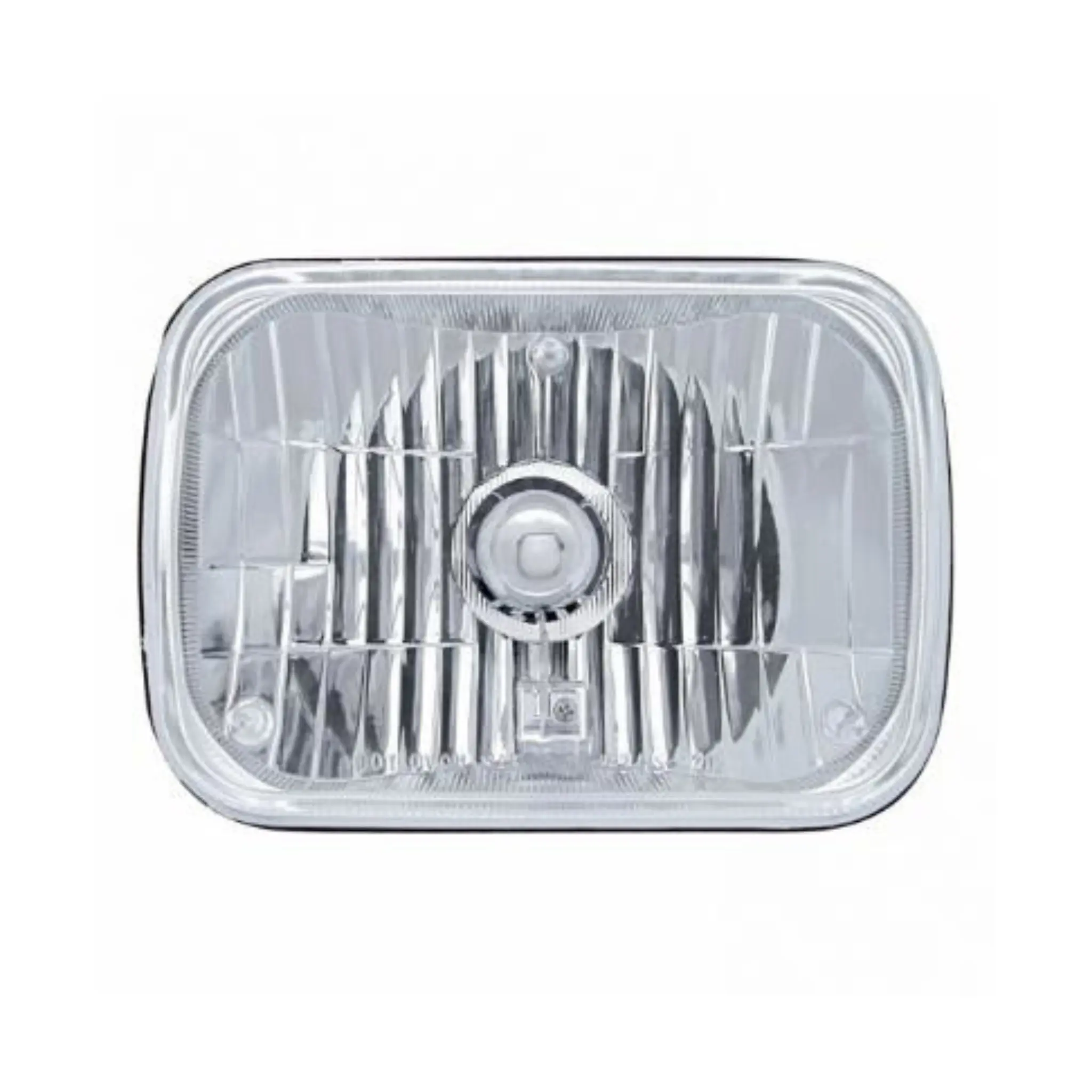 United Pacific Ultralit 5x7 Crystal Rectangular Glass Lens, Car Headlights Replacement Part for Automotive & Motorcycle LED Bulbs
