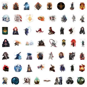 Elden Ring Graffiti Stickers Set, Waterproof Car Luggage Cup Skateboard Decals, 55 Pieces Game Accessories for Fans